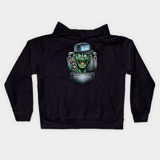 Horror toilet Monster #3 Kids Hoodie